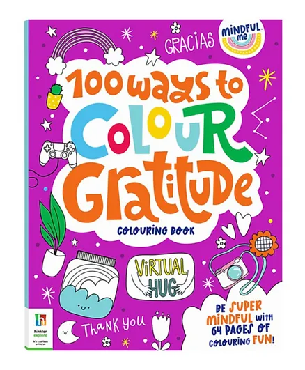 Mindful Me 100 Ways to Colour Gratitude - English