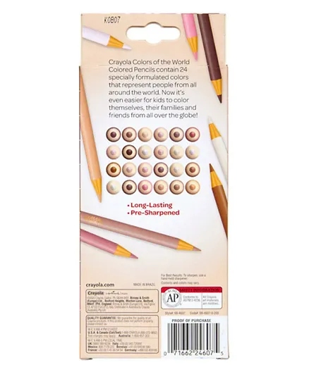 Crayola Colors of the World Skin Tone Colored Pencils - 24 Count