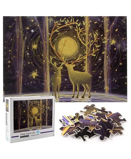 Jigsaw Puzzles Paper Home Wall Decor Deep Forest ELK - 1000 Pieces