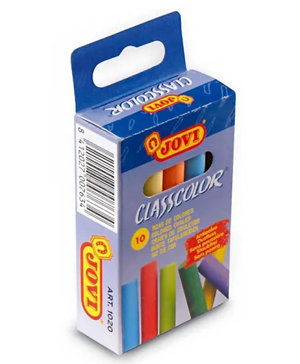 Jovi Dustless Chalks Pack of 10 - Multicolour
