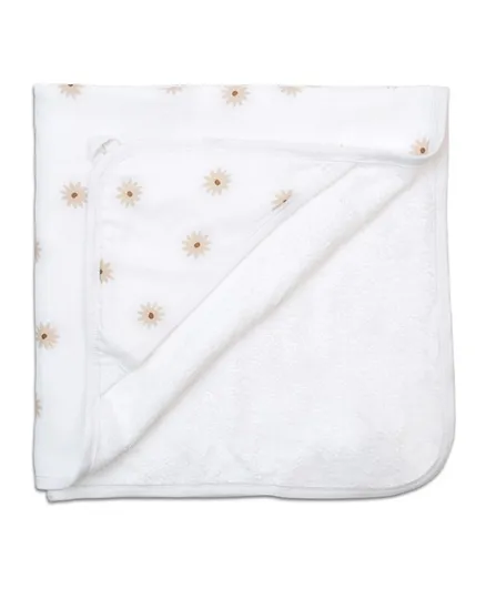 Lulujo Baby Hooded Towel - Daisies