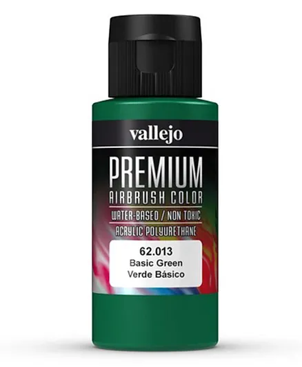 Vallejo Premium Airbrush Color 62.013 Basic Green - 60mL