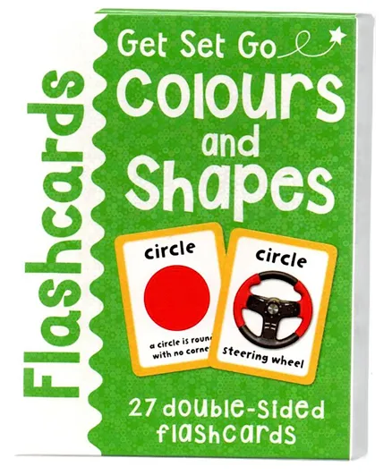 Miles Kelly Get Set Go Flashcards - Colours & Shapes- 27 Cards