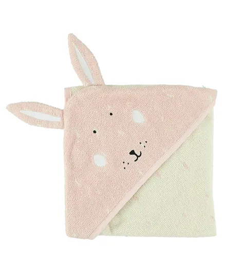 Trixie Hooded Towel Mrs. Rabbit - Pink