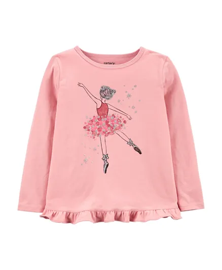 Carter's Ballerina Jersey Tee - Pink