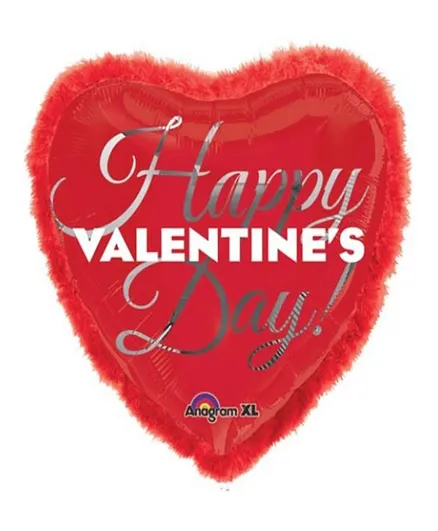 بالون فويل على شكل قلب بمناسبة عيد الحب من كوالاتيكس - أحمر