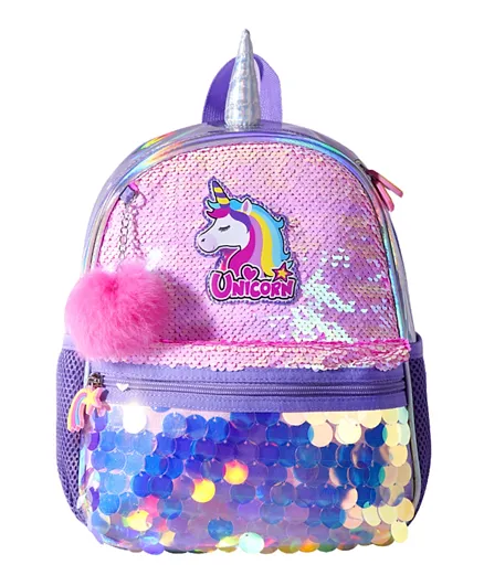 Eazy Kids Unicorn Sparkle Backpack Pink - 13 Inches