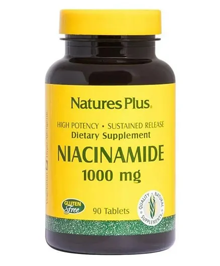 Natures Plus Niacinamide 1000 Mg Sustained Release - 90 Tablets