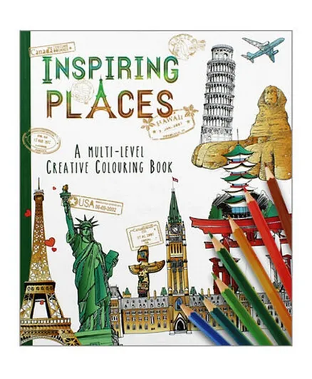 Inspiring Places Colouring Book - English