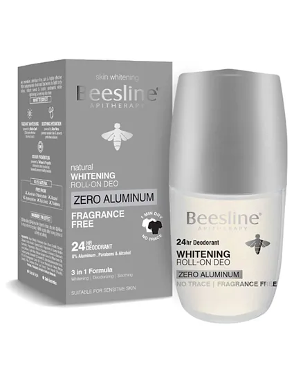 Beesline Zero Aluminum Fragrance Free Whitening Roll On Deo - 50mL