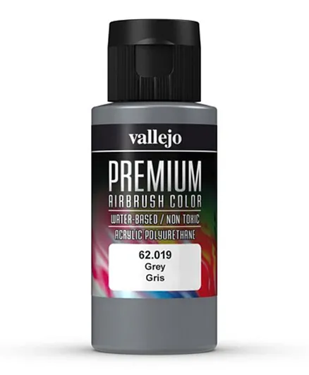 Vallejo Premium Airbrush Color 62.019 Grey - 60mL