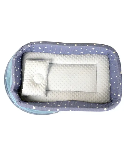 Little Angel Baby Bed With Comfy Paddings - Blue
