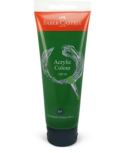Faber Castell Acrylic Color Tube Green Olive - 120mL
