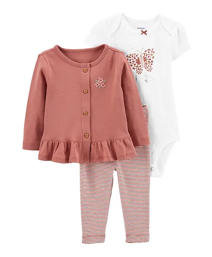 Carter's 3-Piece Little Cardigan Set - Multicolor