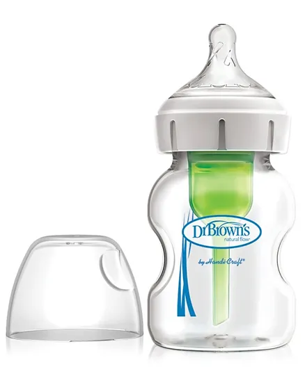 Dr Browns Glass Wide Neck Options Plus Bottle - 150 ml