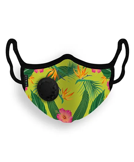 Nomad Mask Tropical Valve Face Mask Multicolour - 14 cm Small