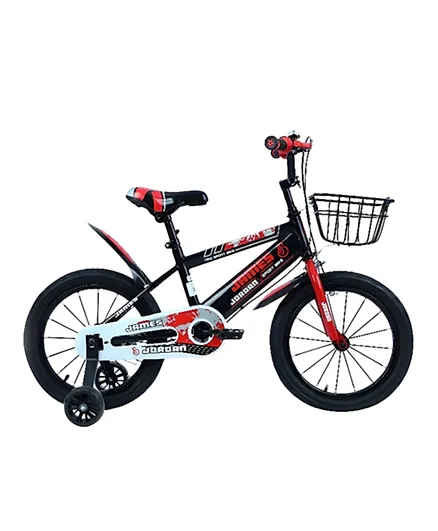 MYTS JNJ Kids Bicycle With Basket - Black Red