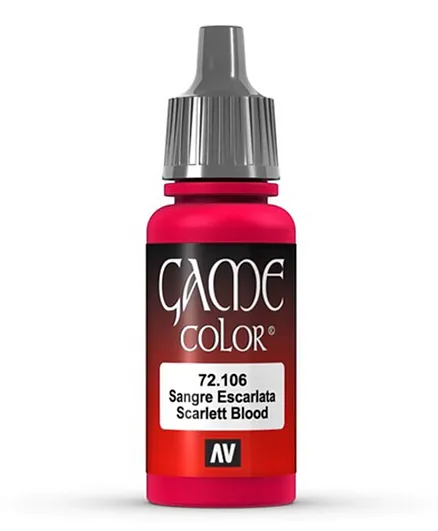 Vallejo Game Color Paint 72.106 Scarlet Red - 17mL