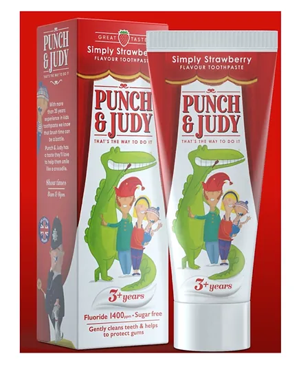 Punch & Judy Strawberry Toothpaste Tube - 50mL