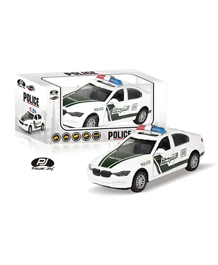 Power Joy Scale Vroom Vroom Die Cast Police GT C8413 - White