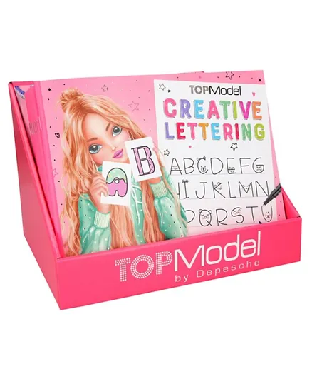 Top Model Creative Lettering Colouring Book - English