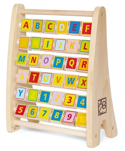 Hape Wooden Alphabet Abacus - Multicolour