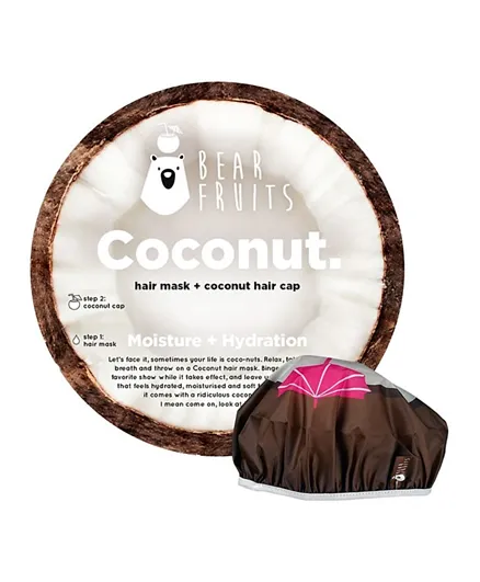 Bear Fruits Coconut Frutilicious Hair Mask & Cap Moisture & Hydration - 20ml