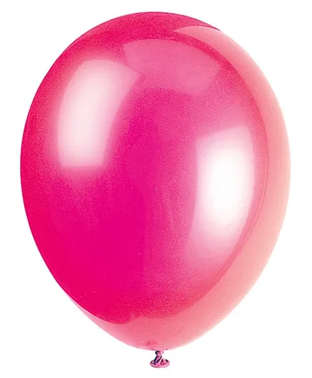 Unique Balloon Pack of 10 Fuchsia - 12 Inches