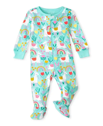 The Children's Place Llama Sleepsuit - Seagrove