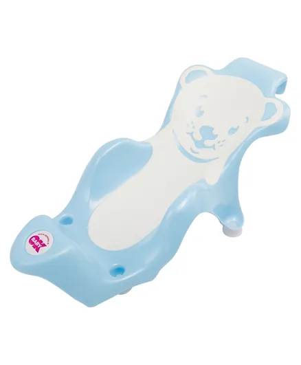 كرسي استحمام للأطفال من أوك بيبي بادي مع مطاط مانع الانزلاق - أزرق فاتح