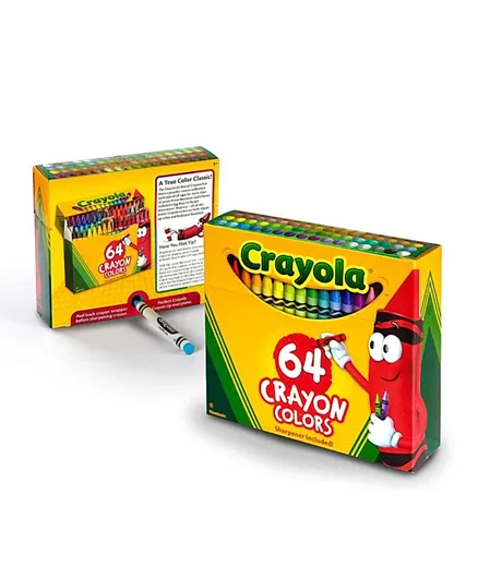 Crayola Non Peggable Crayons Multicolor - Pack of 64