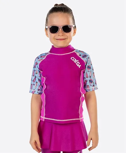 Coega Sunwear Kids Girls Rashguard - Lilac Ladies