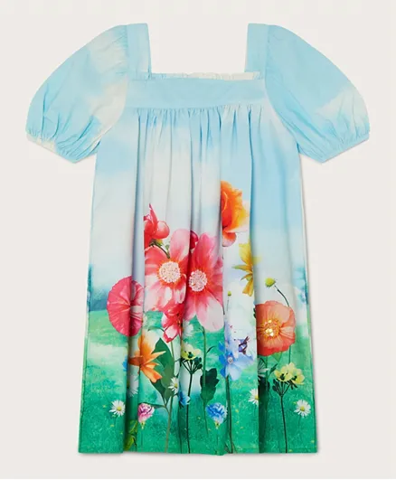 فستان مرج زهري للأطفال من مونسون تشيلدرن - متعدد الألوان