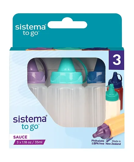 Sistema Sauce To Go Pack Of 3 - 35mL