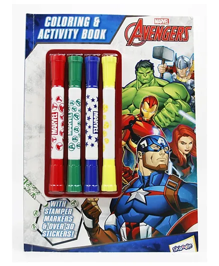 Skoodle Avengers Stamper Marker Activity Pad - 6 Pieces