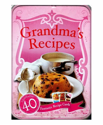 Igloo Books Recipe Grandma' Recipes Tin - 40 Cards