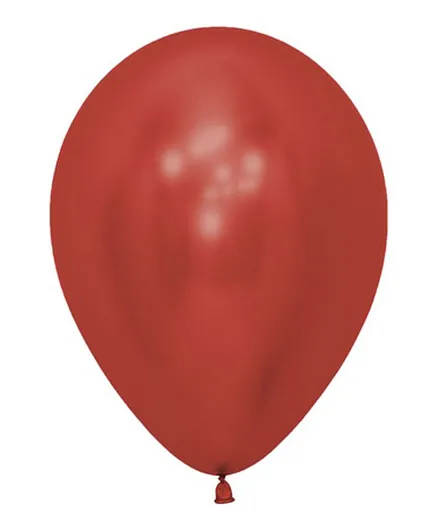 Sempertex Round Latex Balloon Reflex Crystal Red - Pack of 50