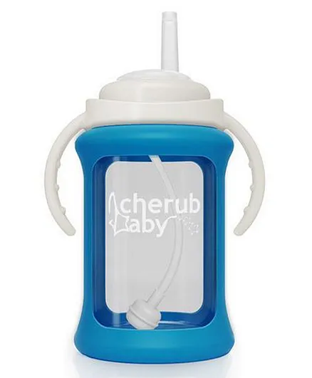 Cherubbaby Single Pack Straw Cup Blue- 240ml