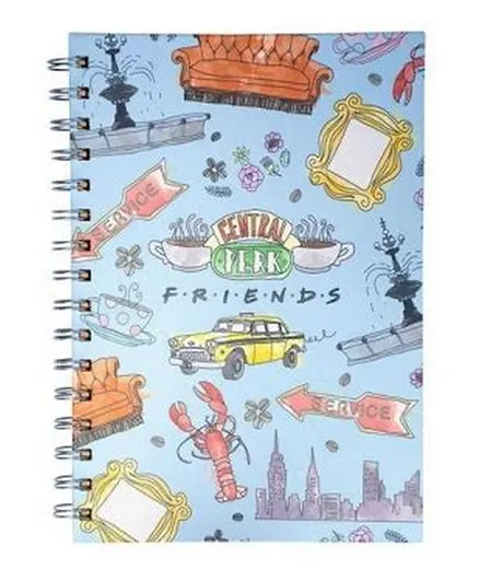 Friends A5 Wiro Notebook - Multicolor