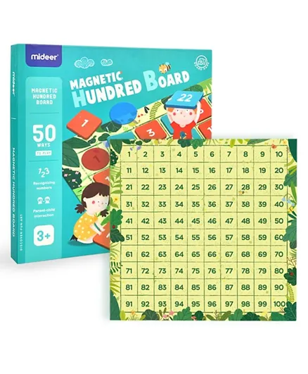 Mideer Magnetic Hundred Board Game - Multicolor