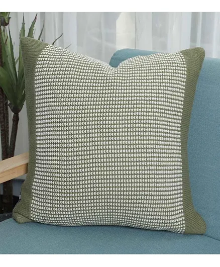 PAN Home Binky Knitted Cushion Cover - Green