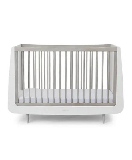 Snuz Kot Skandi Convertible Nursery Cot Bed with 3 Mattress Height – Silver Birch