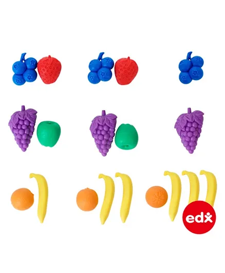 Edx Education Fruit Counters Multicolour - 108 Pieces