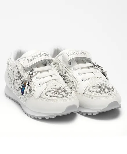 ليلي كيلي حذاء سنيكرز برينسيبيسا - أبيض وفضي