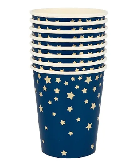 Party Camel Blue Star Cups 266 ml - 8 Pieces