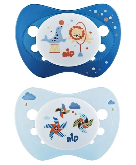 Nip Life Soother Silicone Windmill & Circus - Pack of 2