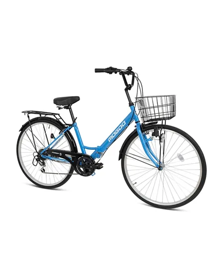 Mogoo Fusion Folding City Bike  Blue - 26 Inch