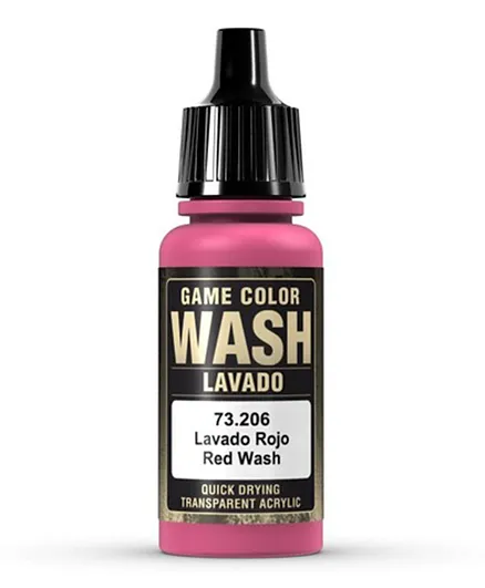 Vallejo Game Color Wash 73.206 Red - 17mL
