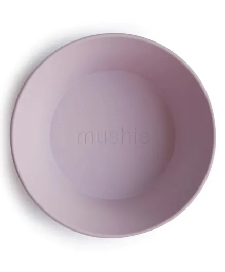 Mushie Dinner Bowl Round Soft Lilac - 2 pieces