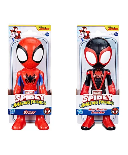 Marvel Spidey and His Amazing Friends Supersized Miles Morales: Spider-Man Action Figure - 9 Inch